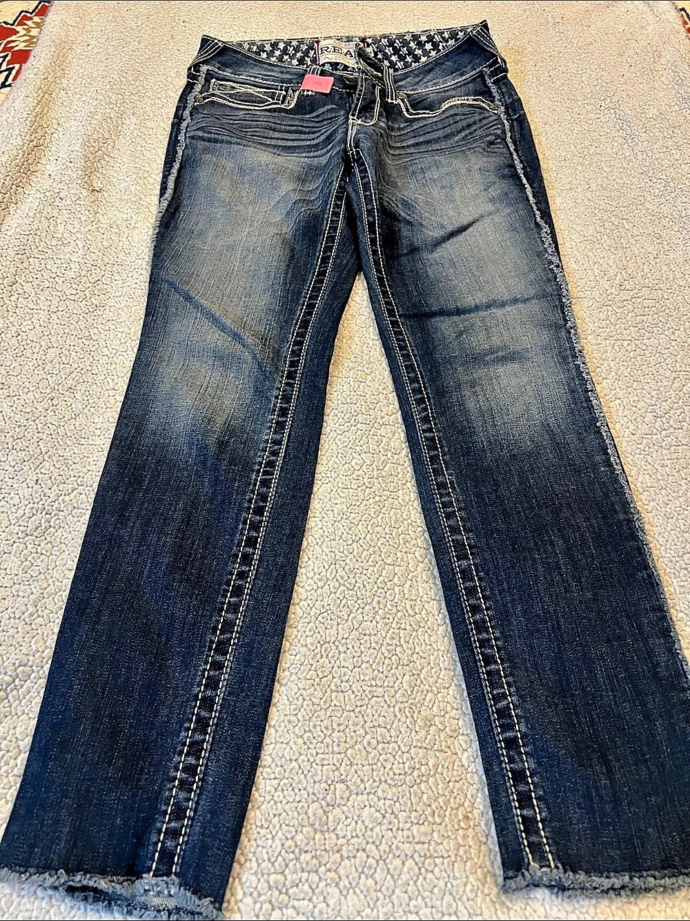 Ariat Real Denim Boot Cut Jeans in Blue Waist 29